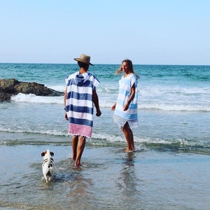 Surf Poncho Hoody Changing Towel Handmade 100% Sustainable image 6