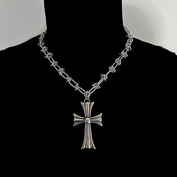Vintage Cross Necklace Etsy