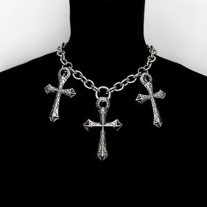 小物 CHROME HEARTS agenda [big cross] 606curated | Chrome Hearts 'Multi-Frame' Big Cross Pendant