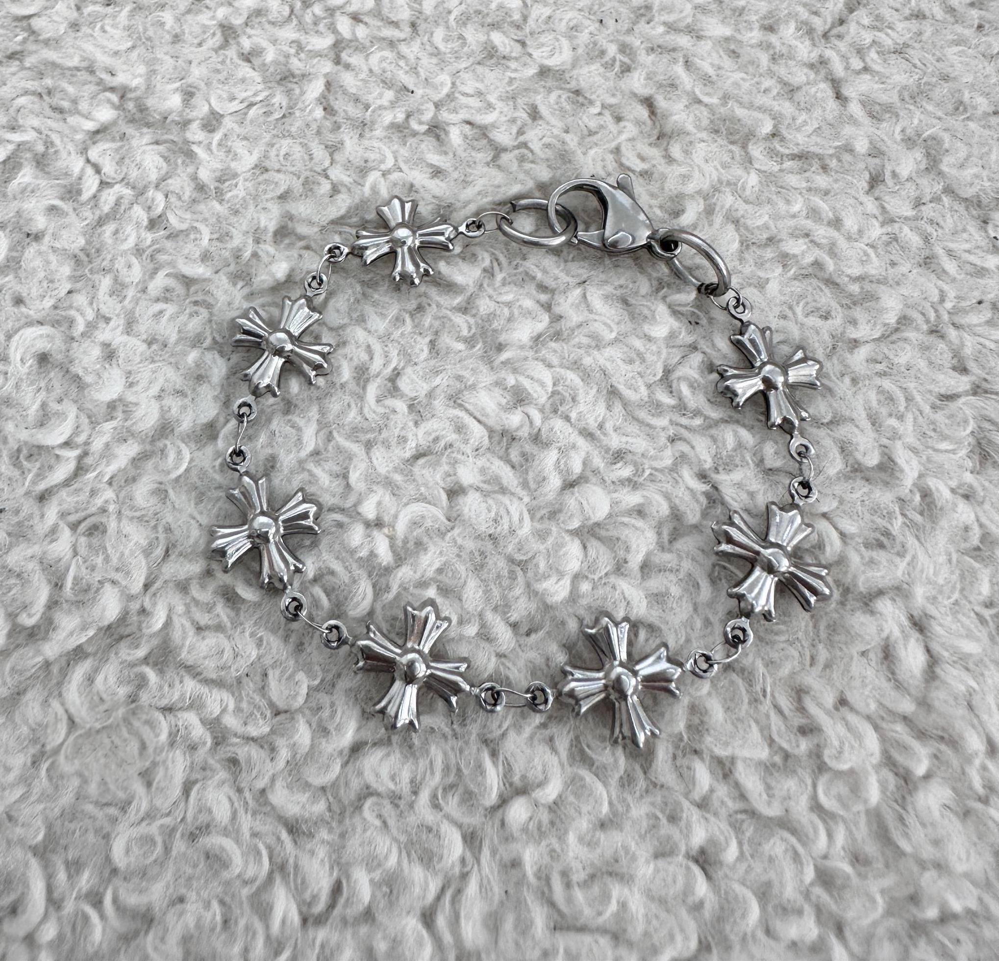 Chrome Hearts Bracelet - Etsy Hong Kong Chrome Hearts Bracelet - Etsy Hong Kong