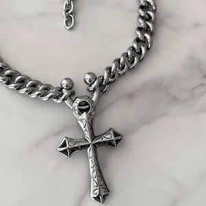 00s y2k skull cross chain cutsew lgb Y2k Cross Chains - Etsy