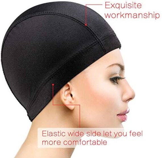 Brown Stretchy Dome Cap, DIY Spandex Wig Cap, Skull Cap for Wig Making, scalp colour wig cap