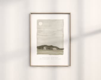 Christian art poster - "His thoughts - my thoughts"