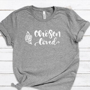 Chosen Loved Rose Youth Short Sleeve Shirt | Children&#39;s Apparel | Transplant Awareness | Organ Donation | Congenital Heart Disease | CHD HCM