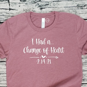 Change Of Heart Short Sleeve Shirt | Post Transplant | Adult Apparel | Personalized Date Gift | Congenital Heart Disease | CHD HCM Survivor