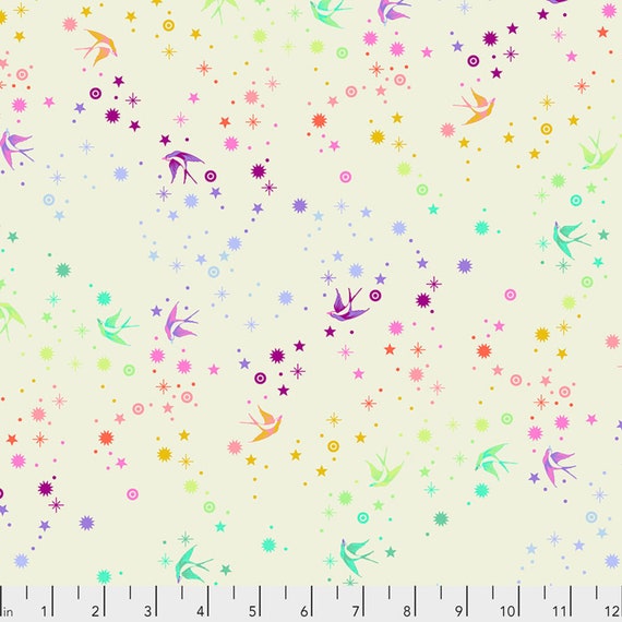 Fairy Flakes True Colors - Cotton Candy sold by yard or 3yd cut