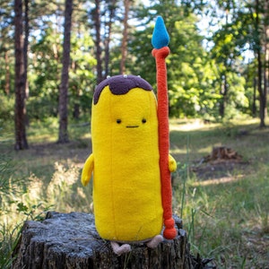 Banana Guards plush, Banana soft toy, Handmade toy, 14 in Unofficial image 1