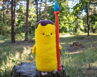 Banana Guards plush, Banana soft toy, Handmade toy, 14 in (Unofficial)