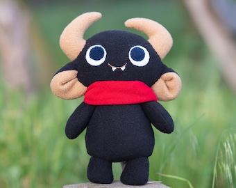 Imp Plush - Cute Demon Plushie, Handmade soft toy