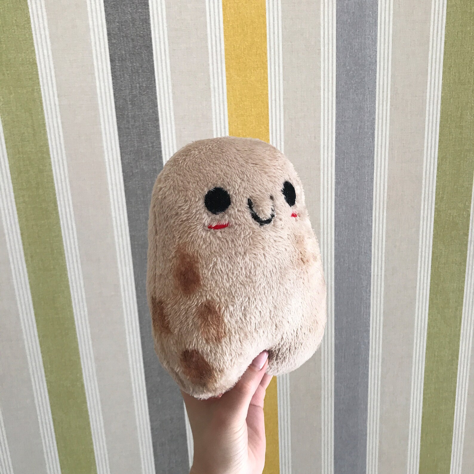 Kawaii potato plush toy Custom potato toy Kawaii potato soft Etsy