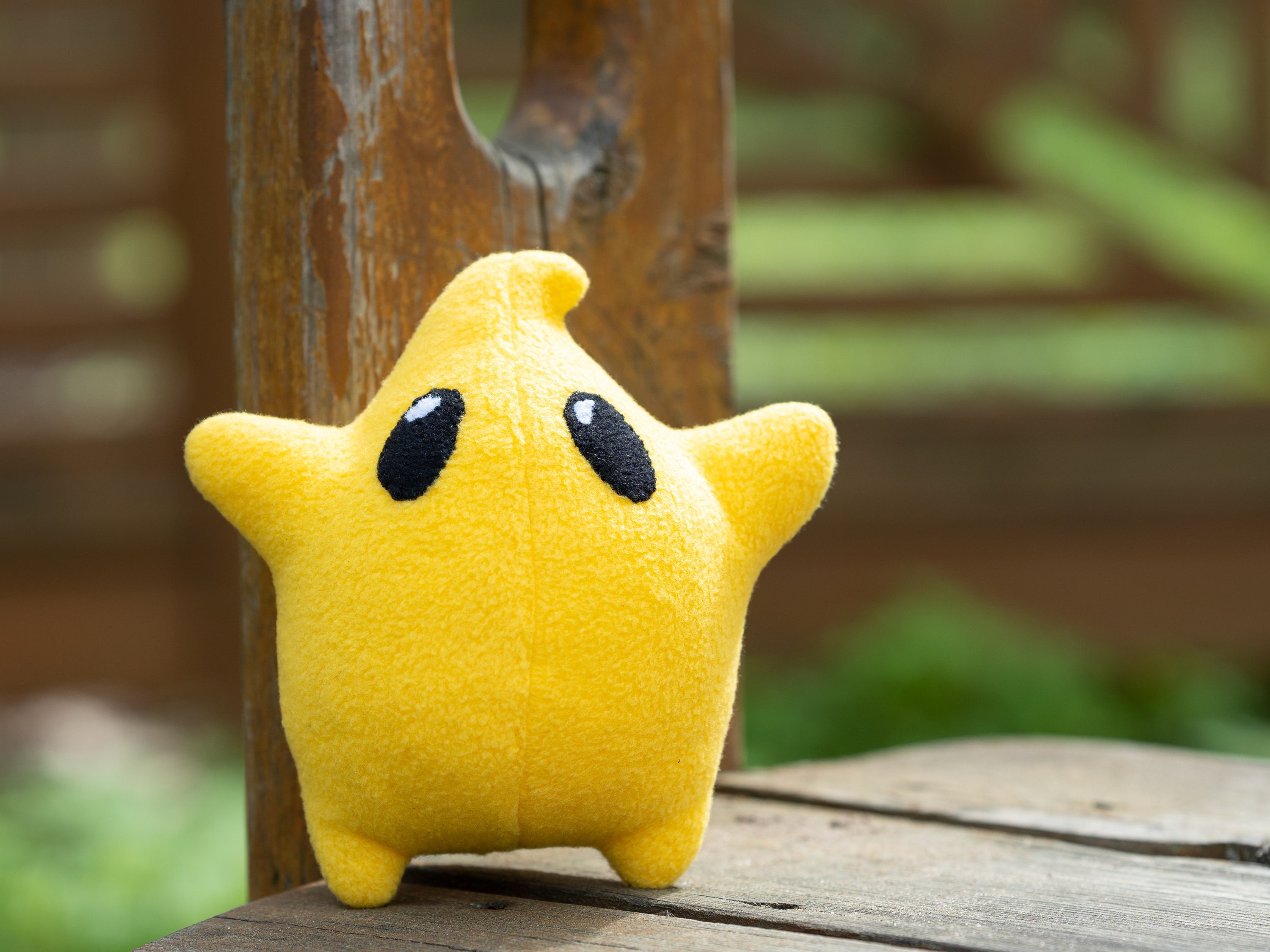 Luma Plushie, Polari Luma, Blackish-brown Luma, Dark Brown Soft Star 8 In,  Handmade Plush, Made to Order 