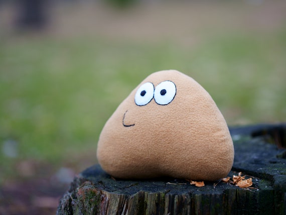 My Pet Alien Pou Plush Handmade Decoration Soft Toy Made To Order 8 in -   France