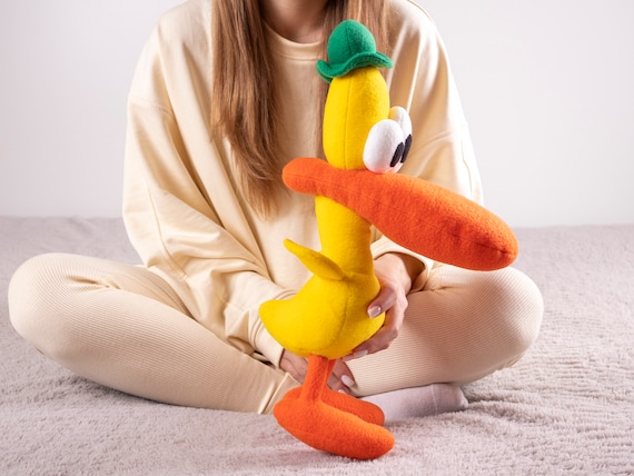Pato Duck Pocoyo Plush Pato is a Yellow Duck Custom Toys Handmade Soft Doll unofficial Etsy UK