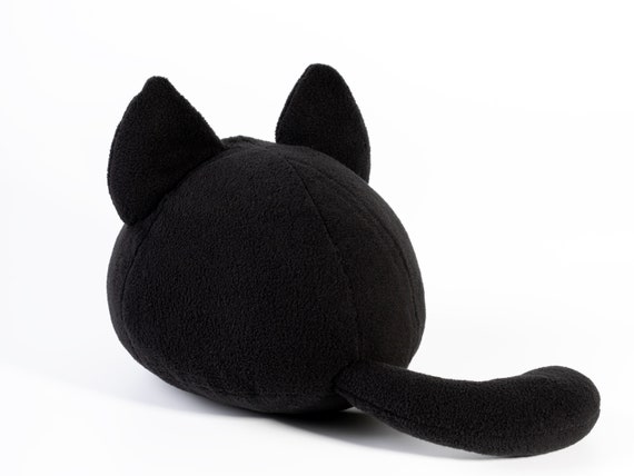 Mewo Omori Plush Black Cat Soft Toy Handmade Cat Doll Made 