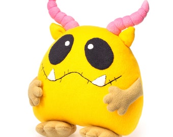 Yummy Monsters ぬいぐるみ イエロー 新品 約15cm Fuggler ファグラー ぬいぐるみ（中） ＜Indecisive Monster_