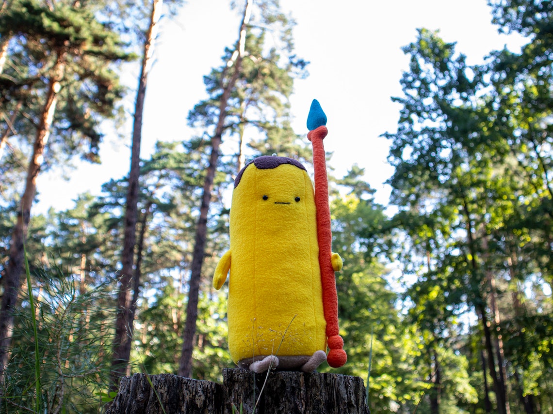 Banana Guards Plush Banana Soft Toy Handmade Toy 14 in Etsy