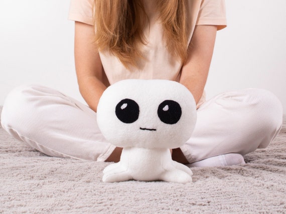 New Thy Creature Plush White Big Eyes Tbh Creature Plush Game