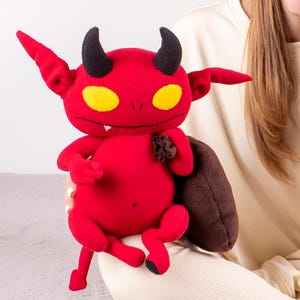 Imp Demon plush Handmade soft toy 11.8 in Christmas gifts