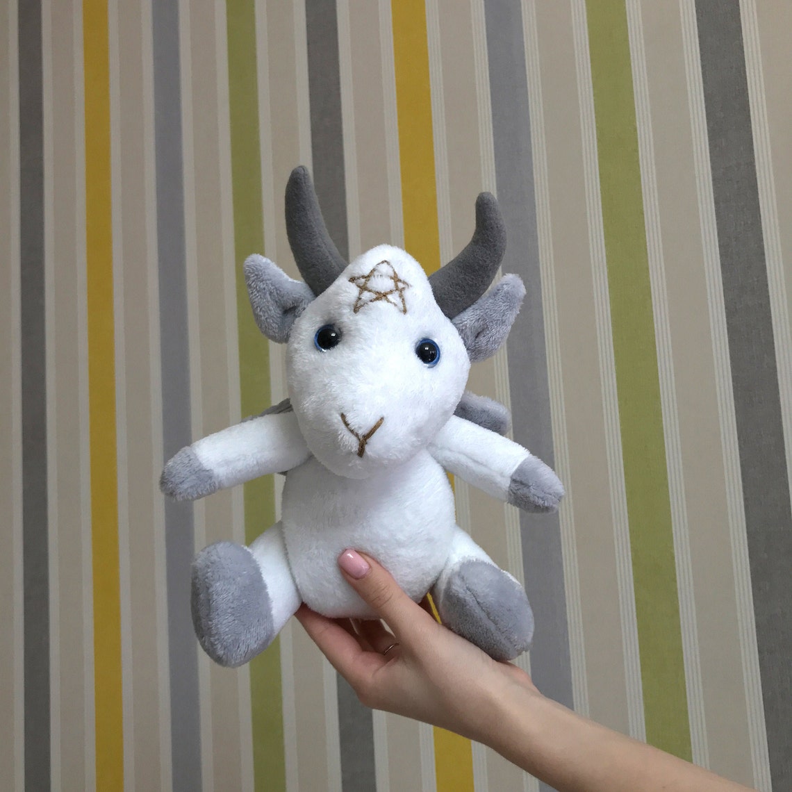 Baphomet plush toy demon soft toy Handmade toys and dolls | Etsy