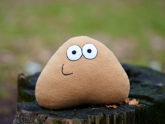 My Pet Alien Pou Plush Handmade Decoration Soft Toy Made to Order 8 In 