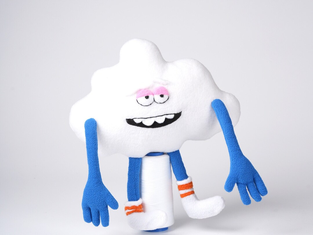 Cloud Guy Plush Inspired by Trolls, Handmade Soft Toy, Made to Order 10