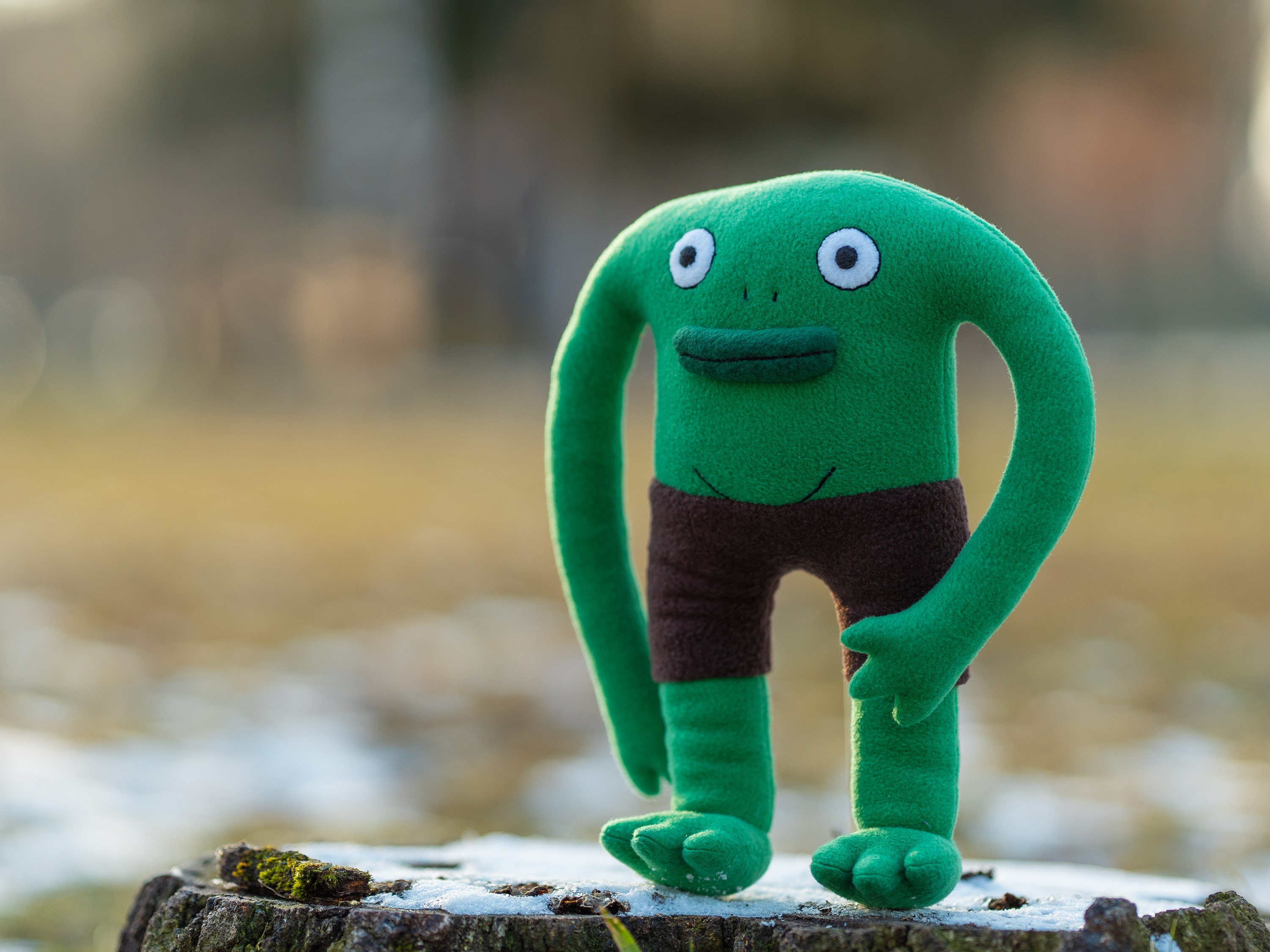 Smiling Friends Glep Alan MR Frog Plush Handmade Soft Toy - Etsy
