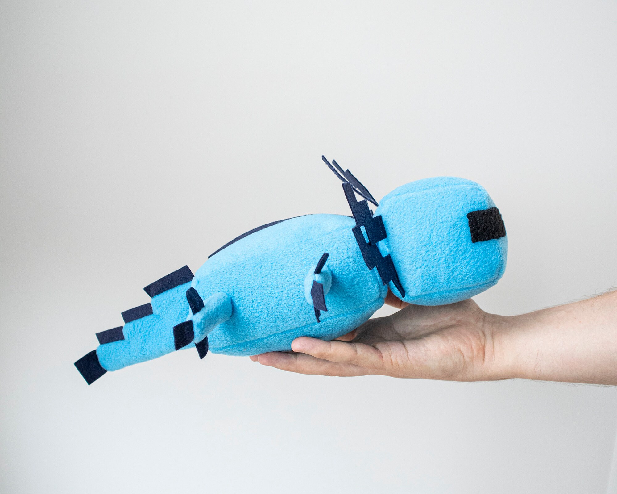 Axolotl Plush Handmade Soft Toy Axolotl Game Doll 15 Etsy