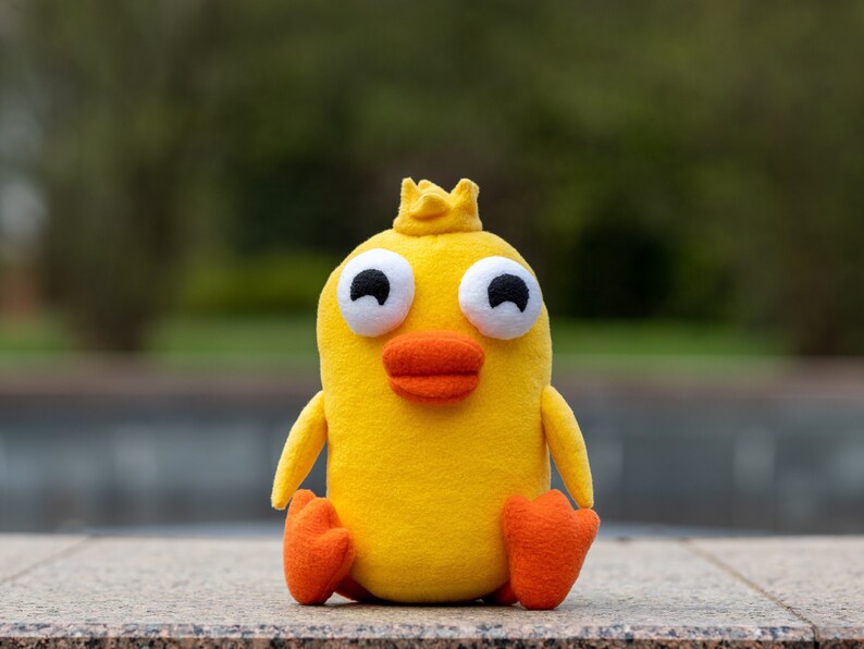 Ducky Momo Plush Duck Doll Handmade Duck Soft Toy Made to Etsy