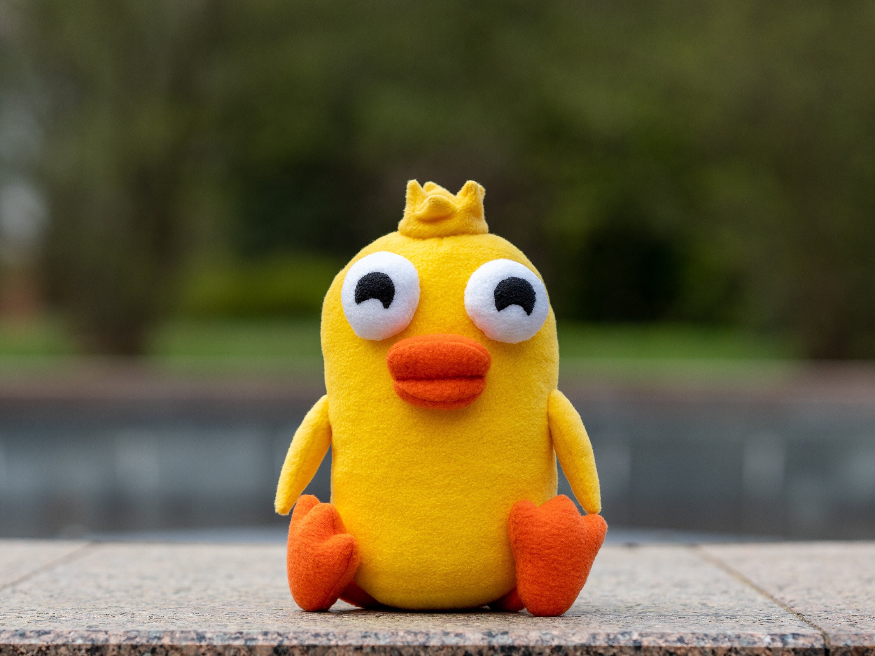 Ducky Momo Plush Duck Doll Handmade Duck Soft Toy Made to - Etsy