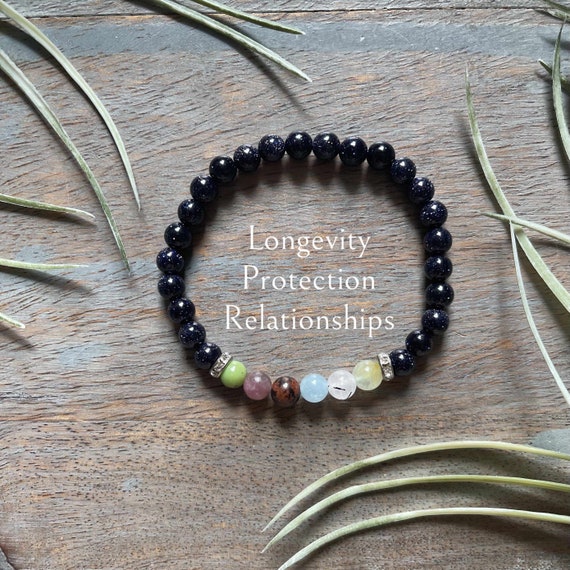 Genuine Libra Zodiac Healing Crystal Astrology Gemstone Bracelet, relationships, protection, lepidolite, prehnite, mahogany obsidian,