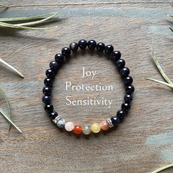 Genuine Leo Zodiac Healing Crystal Astrology Gemstone Bracelet 6mm, sensitivity, protection, joy, kunzite, sunstone, carnelian, handmade,