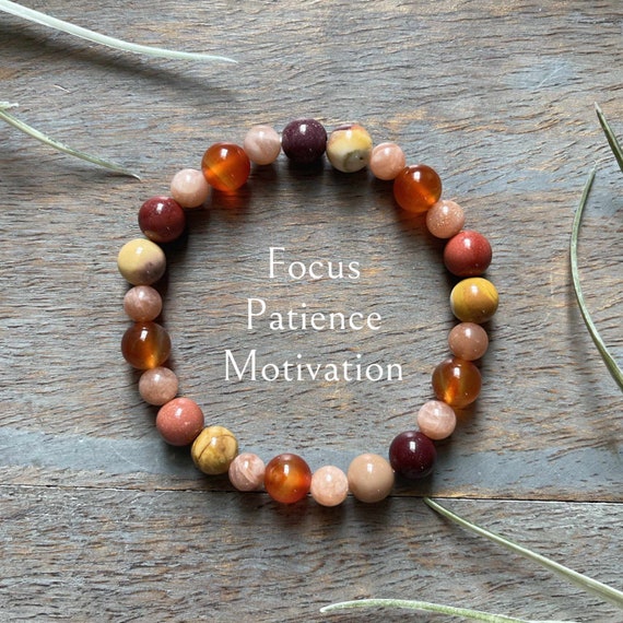Healing Crystal Astrology Saturn Planetary Gemstone Bracelet Capricorn, Patience, Stress Relief, Clarity , Focus, Stability, Motivation.