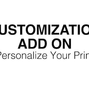 Customization Add On
