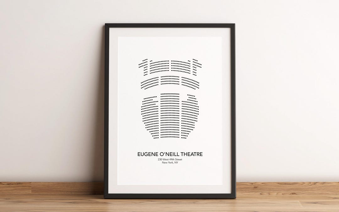Eugene O'neill Theatre Broadway Seating Chart Map Art Print Poster Etsy