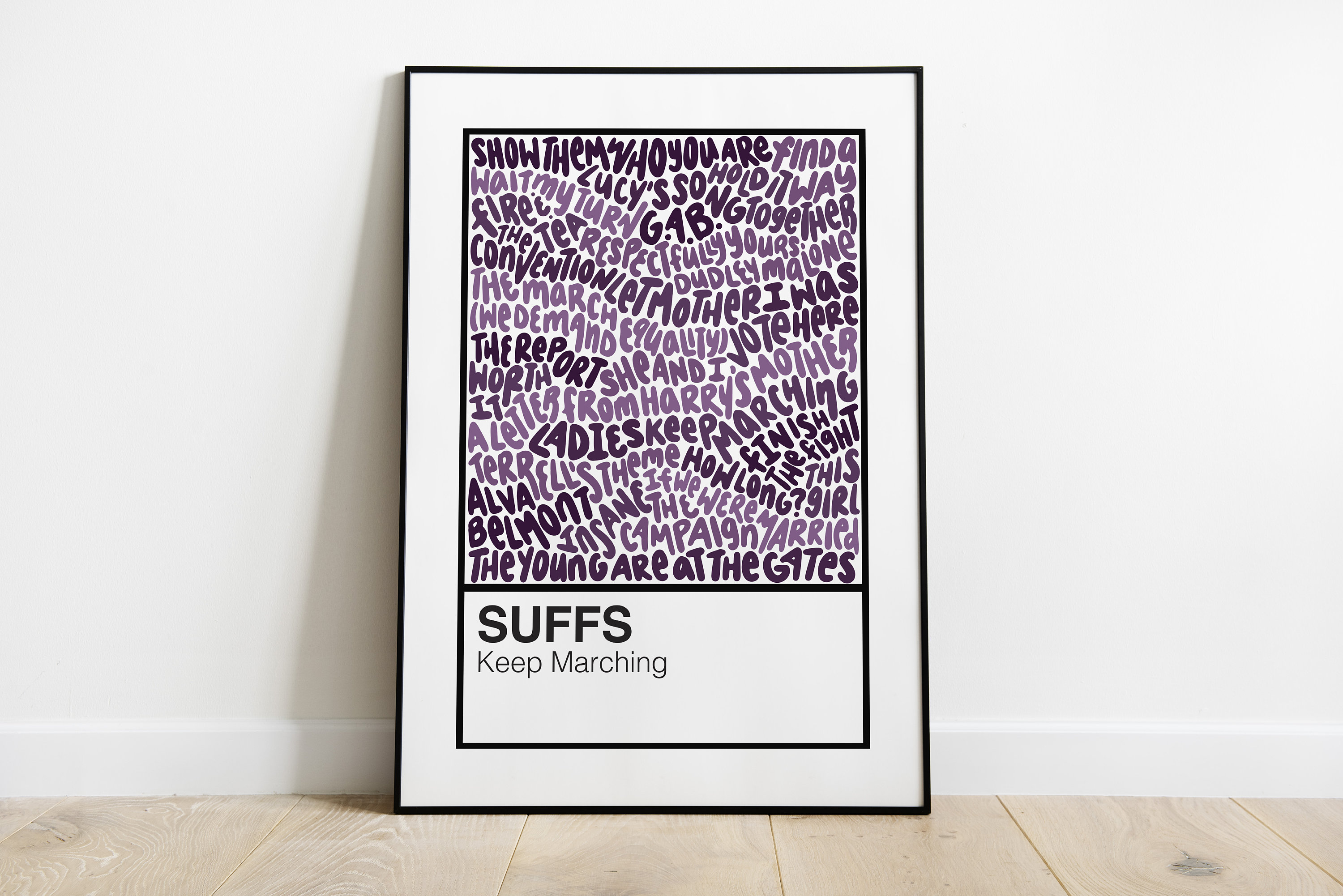 Suff's Script Full Suffs Broadway Musical Handlettered Color Swatch Art Print Poster - Etsy