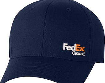 Boné FedEx Ground Flexfit, Richardson, gorro com aba, boné trucker, fecho ajustável.