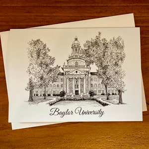 Notecards - Baylor University - perfect voor afstuderen, bedankt en dagelijks gebruik voor een Baylor Bear!