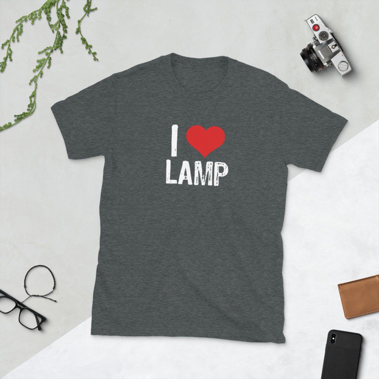 I Love Lamp Shortsleeve Unisex Tshirt Etsy