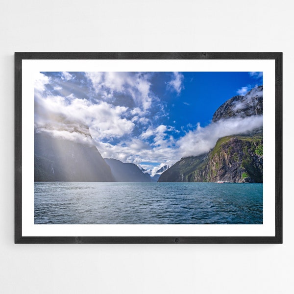 Milford Sound | New Zealand Cruise | NZ Landscapes | Fine Art Photography | Wall Print | Framed Artwork | Home Decor