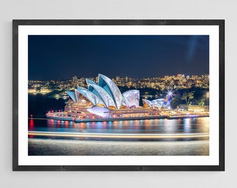 Sydney Opera House Night Photography Print: Vivid Australia Fine Art