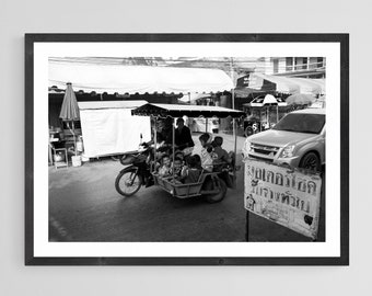 Moody Street Photography Print, Urban Night Cityscape, Cinematic Travel Art