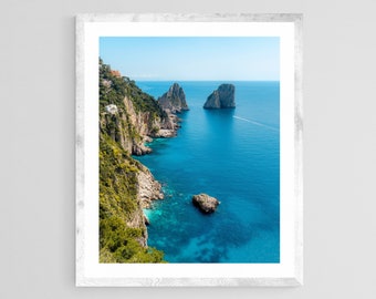 Capri Coast | Napoli Italy | Faraglioni | Fine Art Photography | Wall Print | Framed Artwork | Home Decor