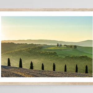 Tuscan Sunrise | Val d'Orcia Tuscany | Italian Landscape | Fine Art Photography | Wall Print | Framed Artwork | Home Decor | Italy