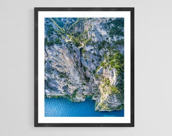 Lake Garda Italy Print: Strada della Forra Road, Fine Art Photography