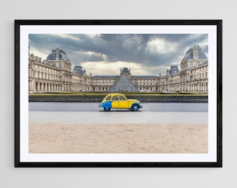 Louvre Museum Print: Winter in Paris, French Landscape Photography