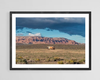 Desert RV Fine Art Print: Arizona Landscape Photography, Framed Wall Art