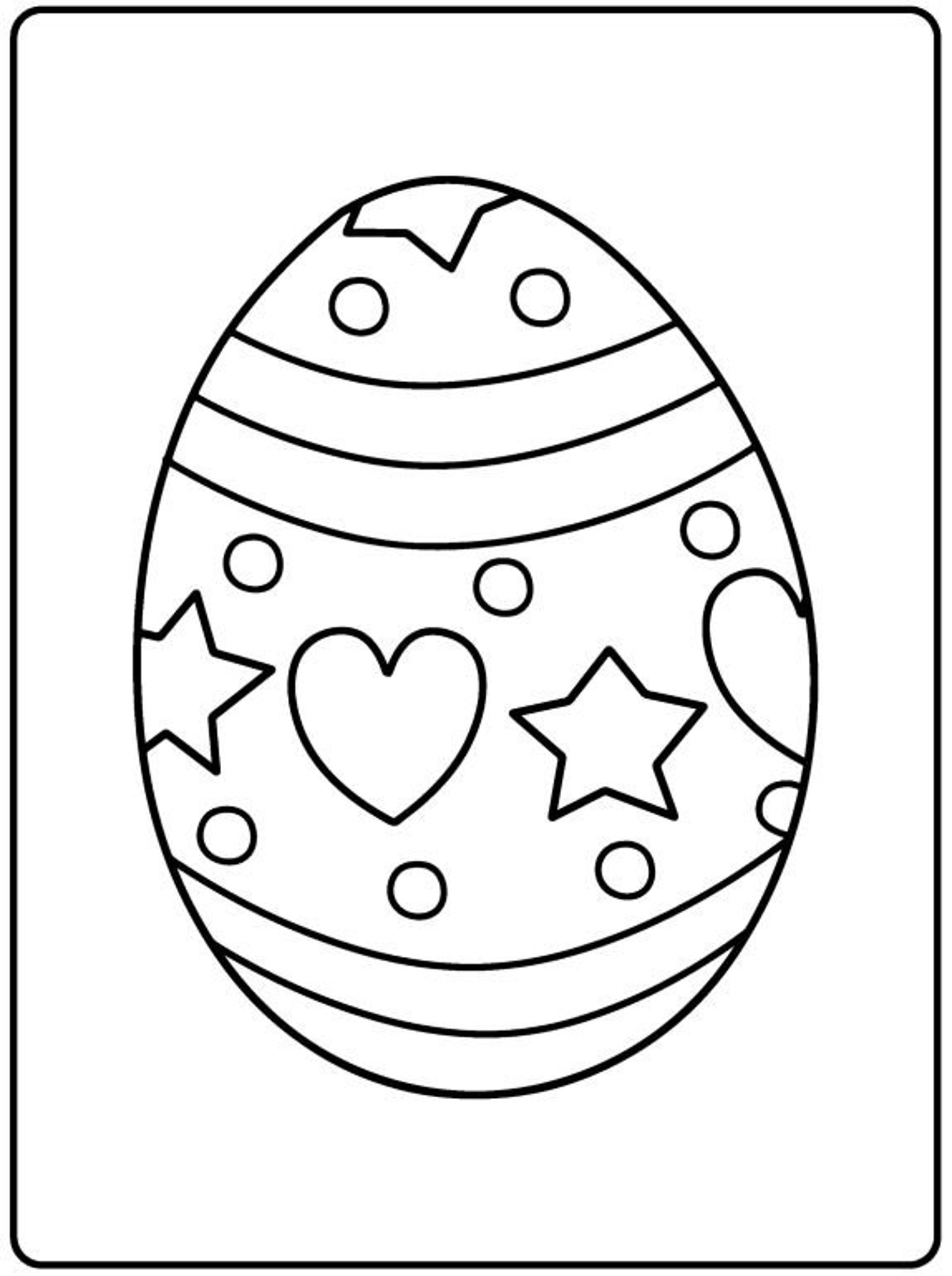 50 Printable Easter Coloring Pages - Etsy