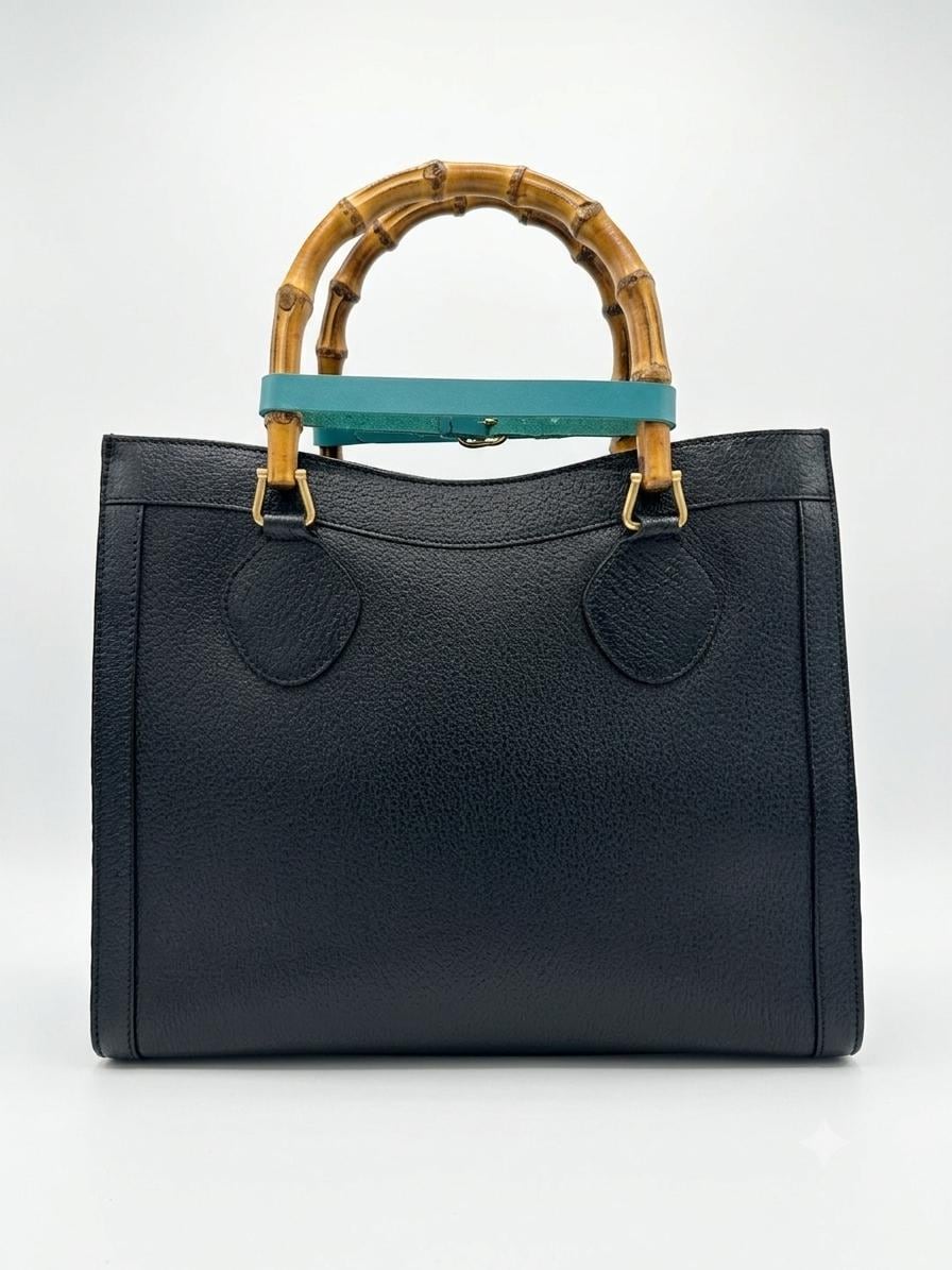 Gucci 1990s Leather Tote Bag - Etsy