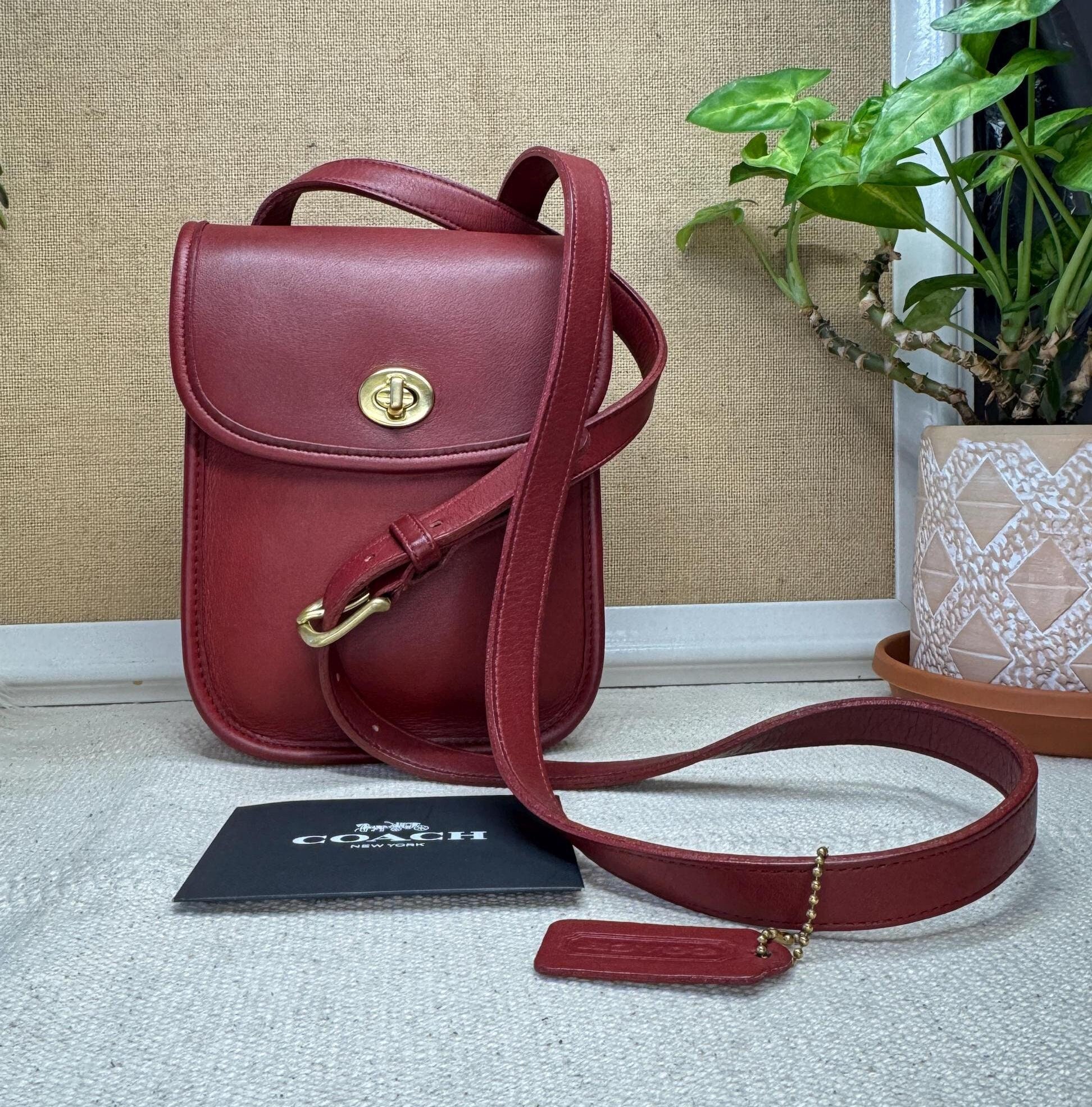 Vintage COACH Small Sidepack #9978 in Red - Fully Cleaned