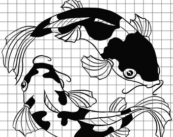 Koi Fish Svg Etsy